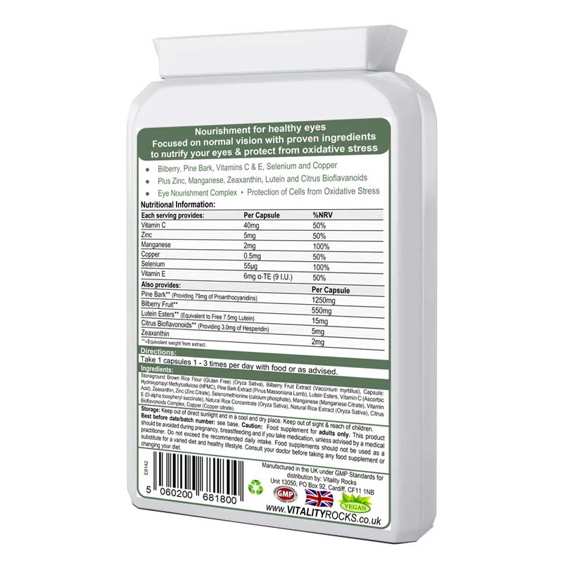 EyeQ Eye Supplement Vitality Rocks